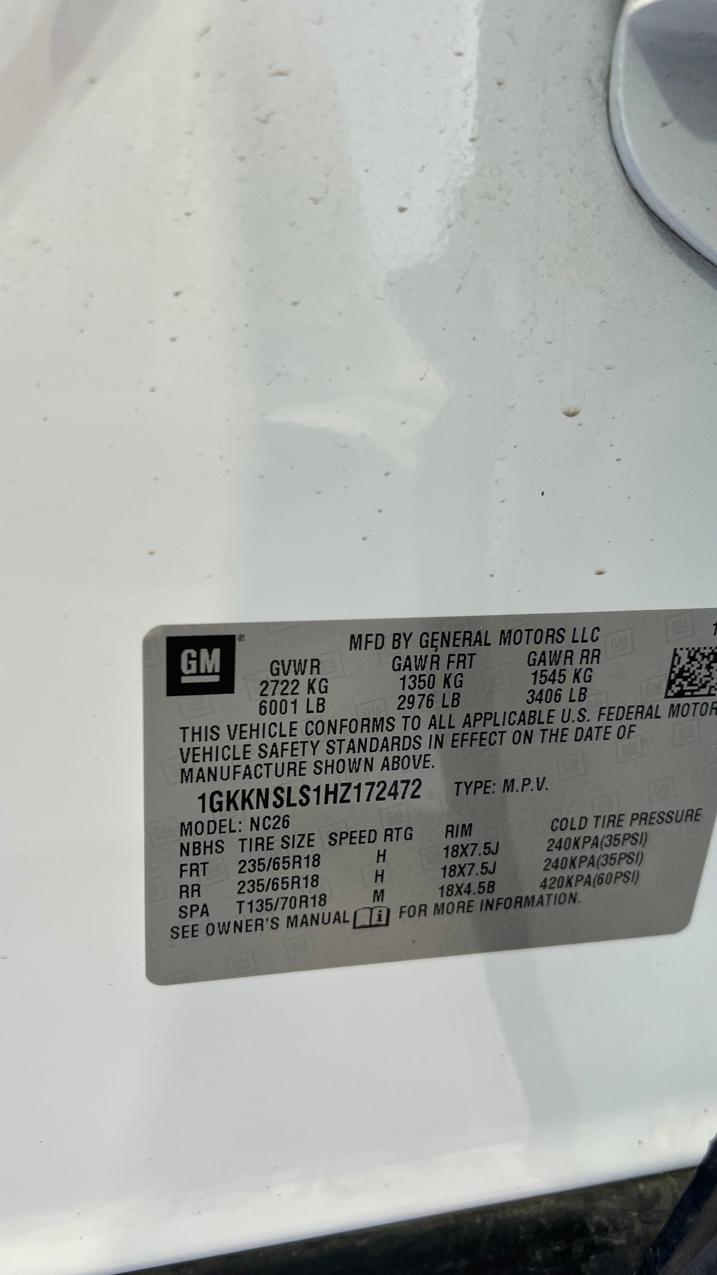 Gmc Acadia 2017 full option