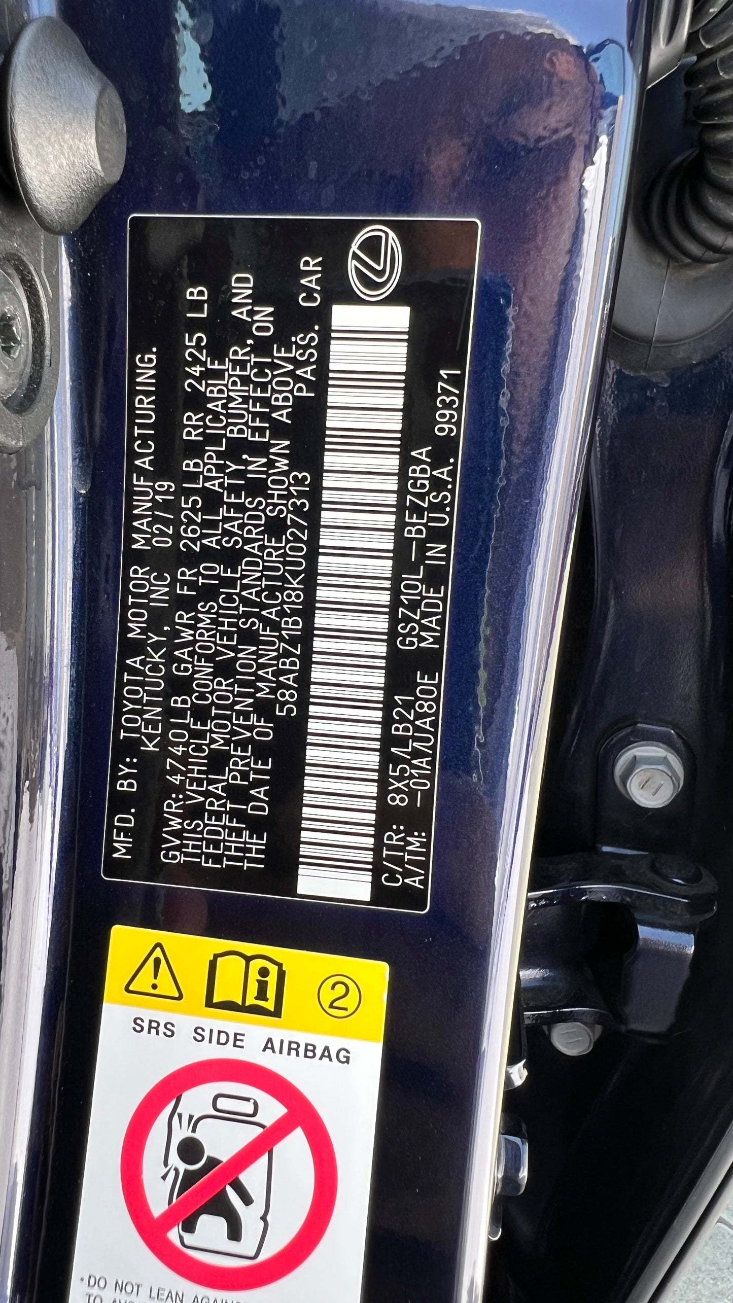 لكزس es350 2019 فل ابشن بانوراما